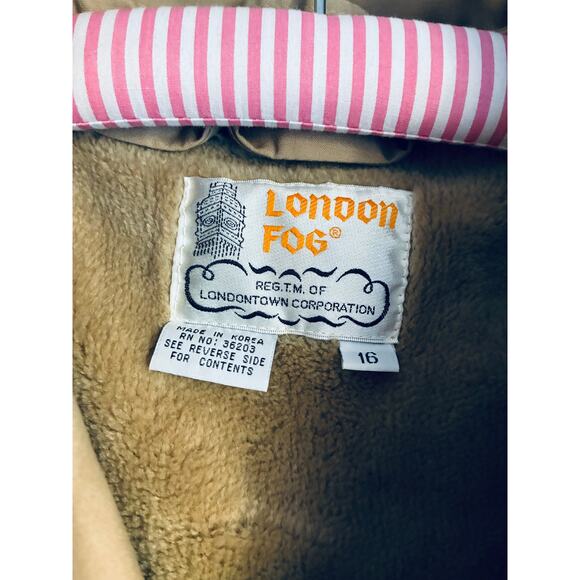 Vintage London Fog Trench Coat Women's 16 (Fits like Large) - Picture 6 of 8